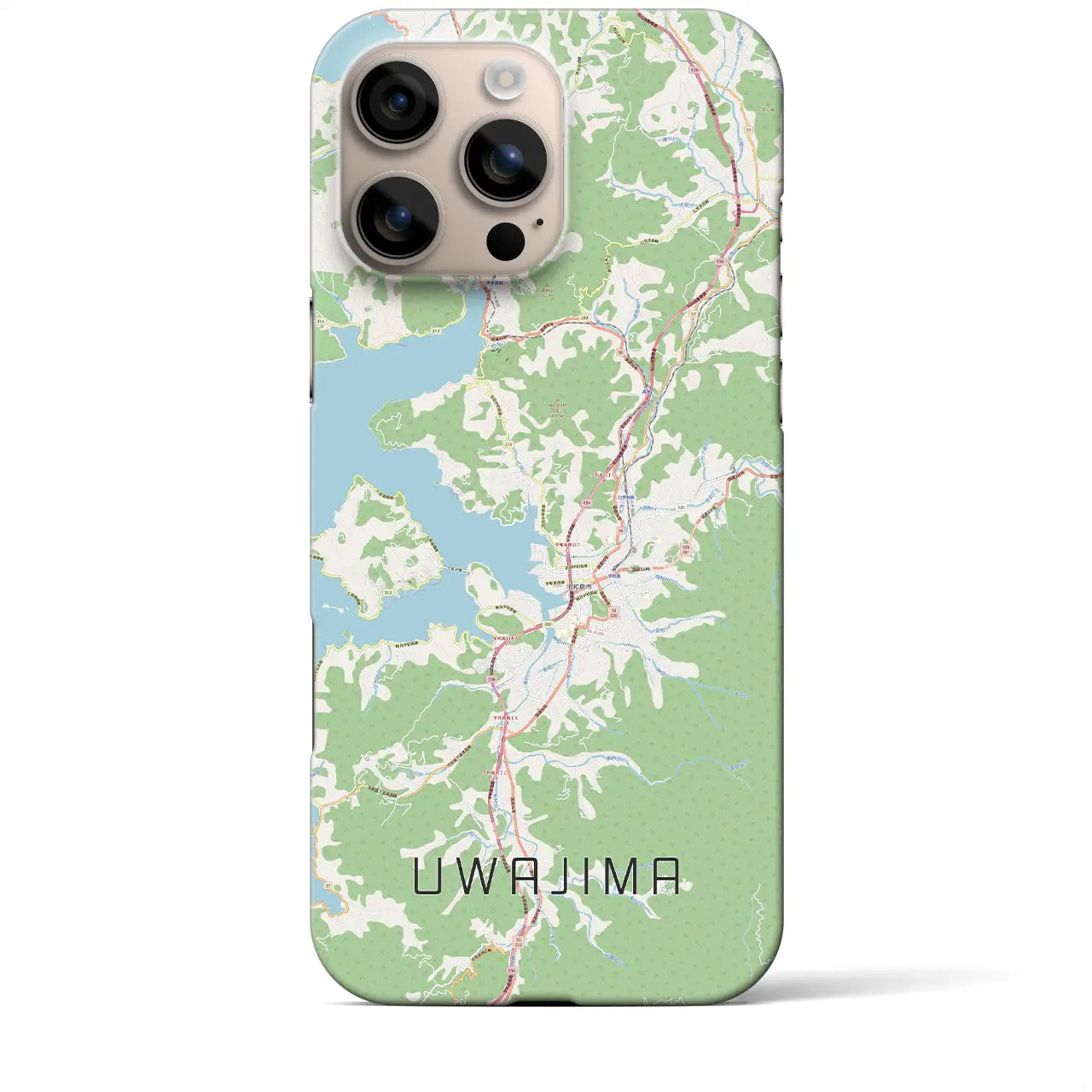 【宇和島(愛媛県)】地図柄iPhoneケース(バックカバータイプ)