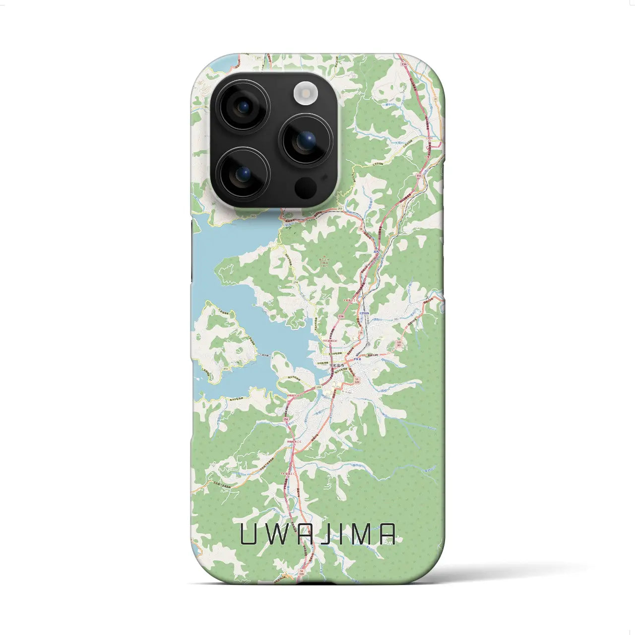 【宇和島(愛媛県)】地図柄iPhoneケース(バックカバータイプ)
