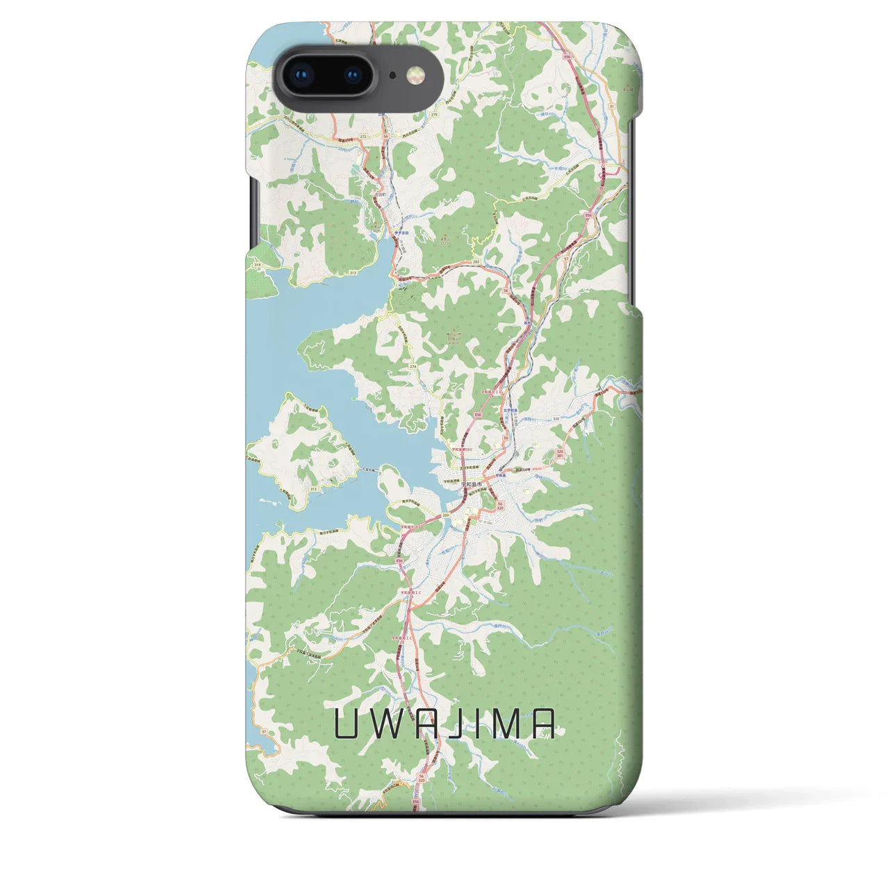 【宇和島(愛媛県)】地図柄iPhoneケース(バックカバータイプ)