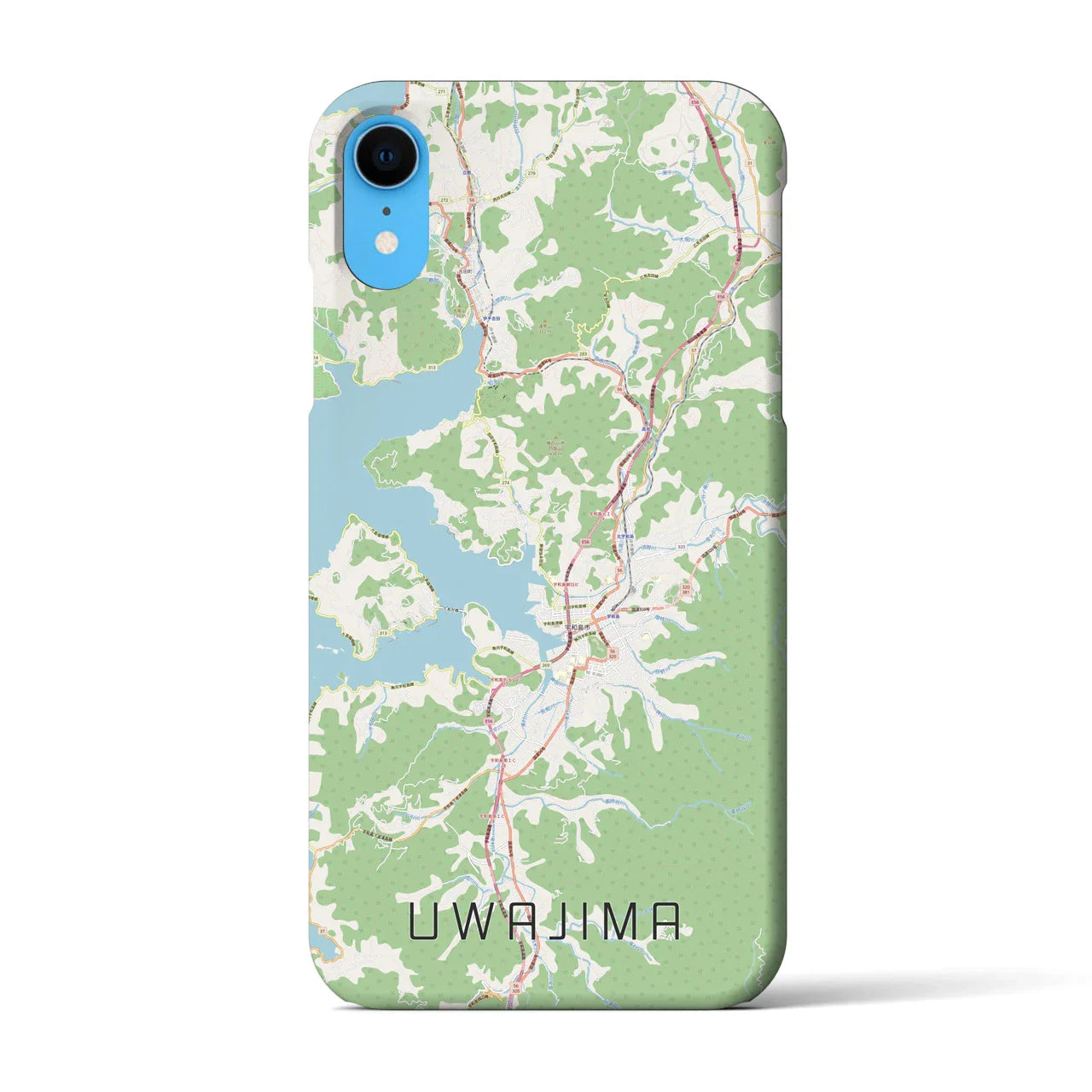 【宇和島(愛媛県)】地図柄iPhoneケース(バックカバータイプ)