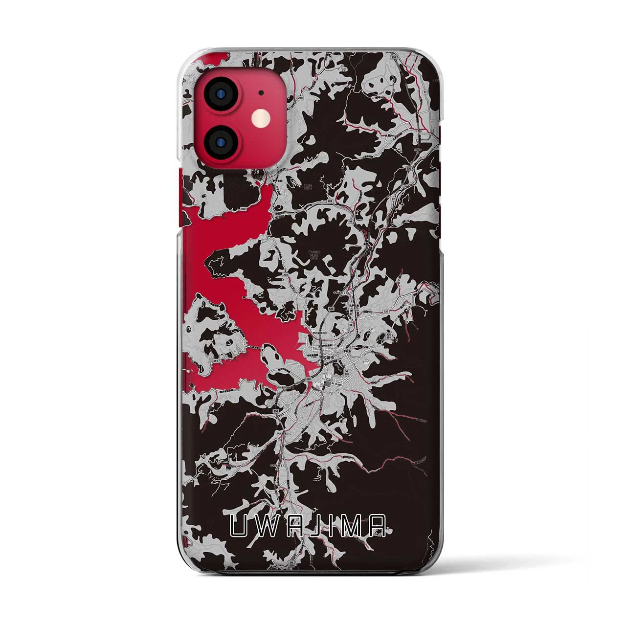 【宇和島(愛媛県)】地図柄iPhoneケース(クリアタイプ)