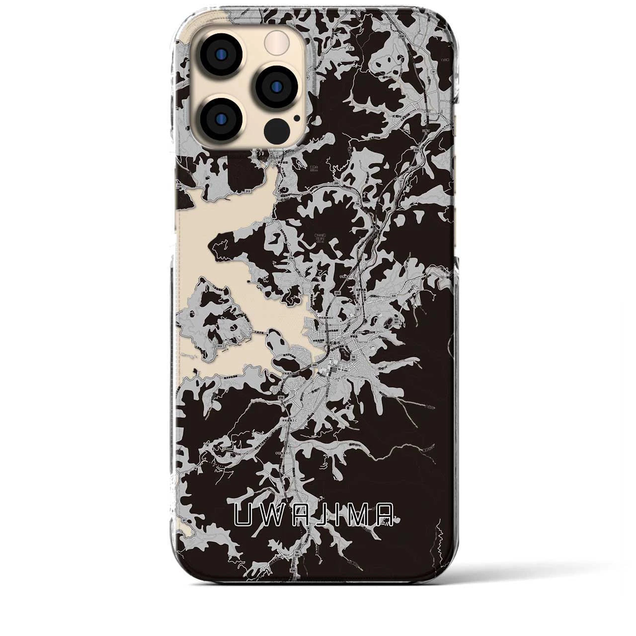 【宇和島(愛媛県)】地図柄iPhoneケース(クリアタイプ)