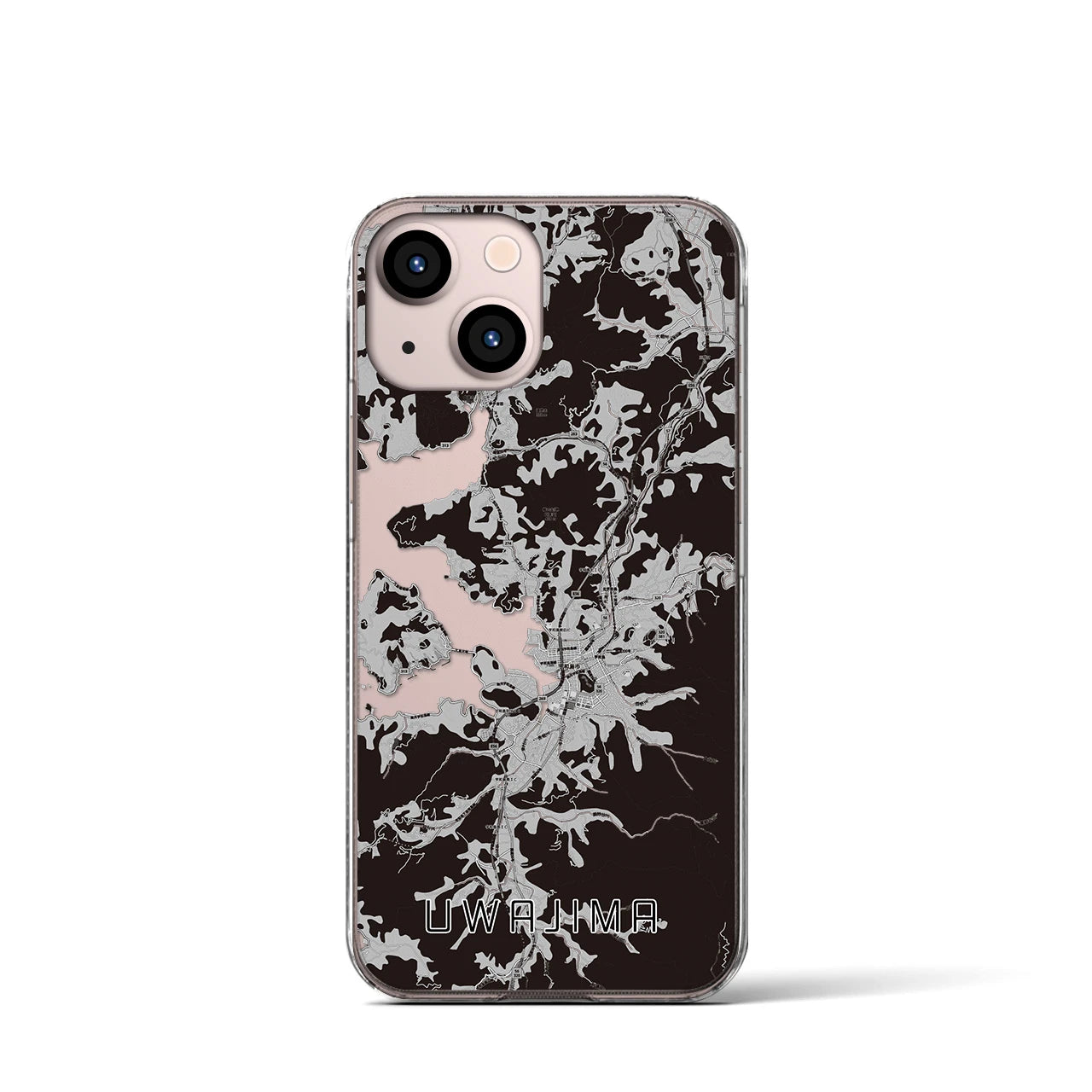 【宇和島(愛媛県)】地図柄iPhoneケース(クリアタイプ)