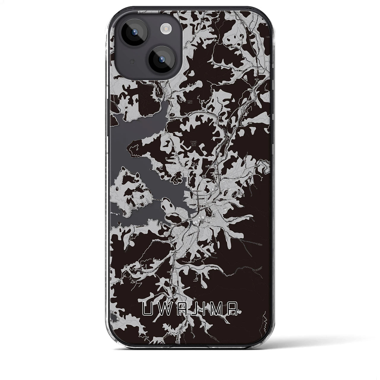 【宇和島(愛媛県)】地図柄iPhoneケース(クリアタイプ)