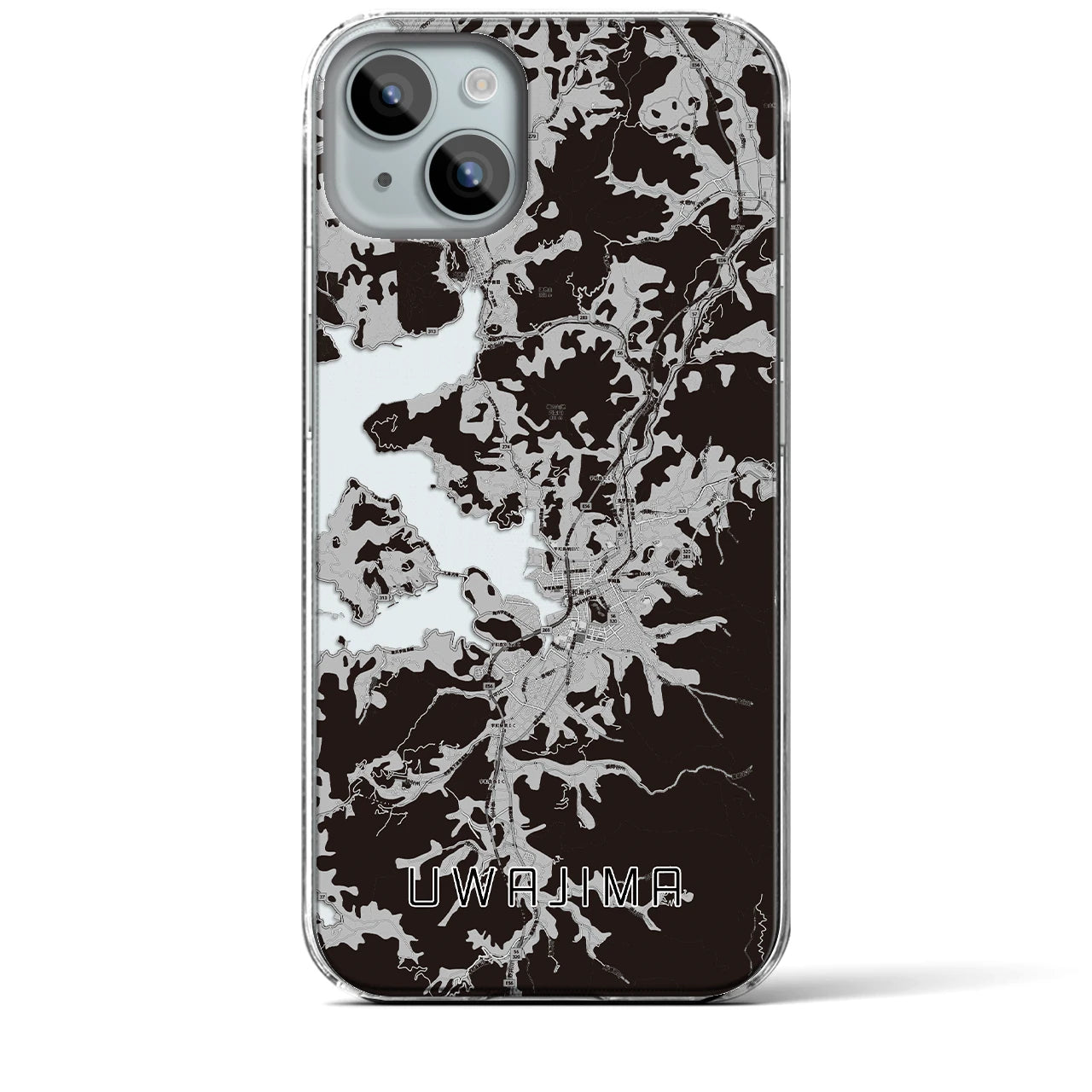 【宇和島(愛媛県)】地図柄iPhoneケース(クリアタイプ)