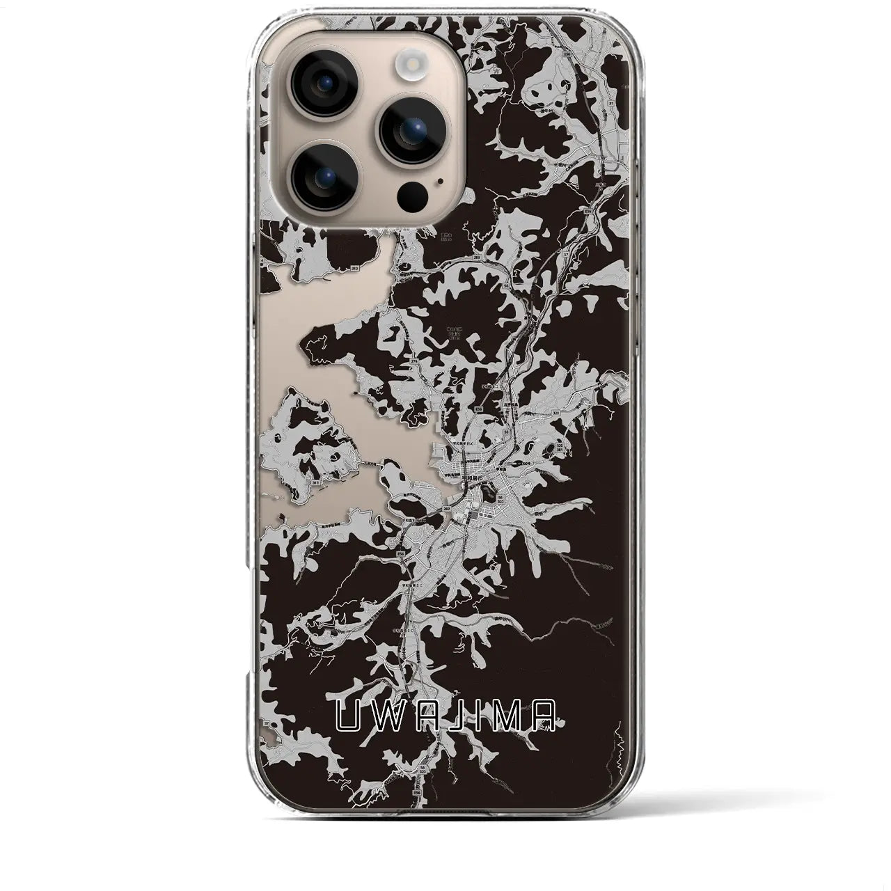 【宇和島(愛媛県)】地図柄iPhoneケース(クリアタイプ)