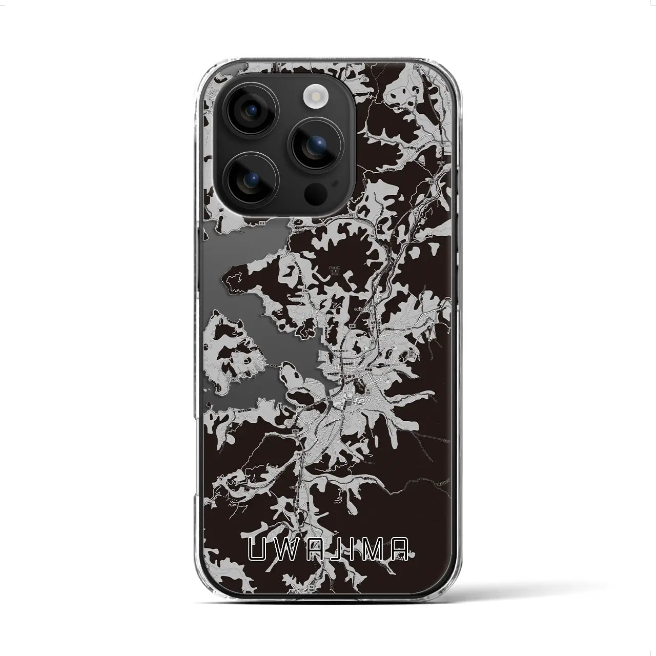 【宇和島(愛媛県)】地図柄iPhoneケース(クリアタイプ)