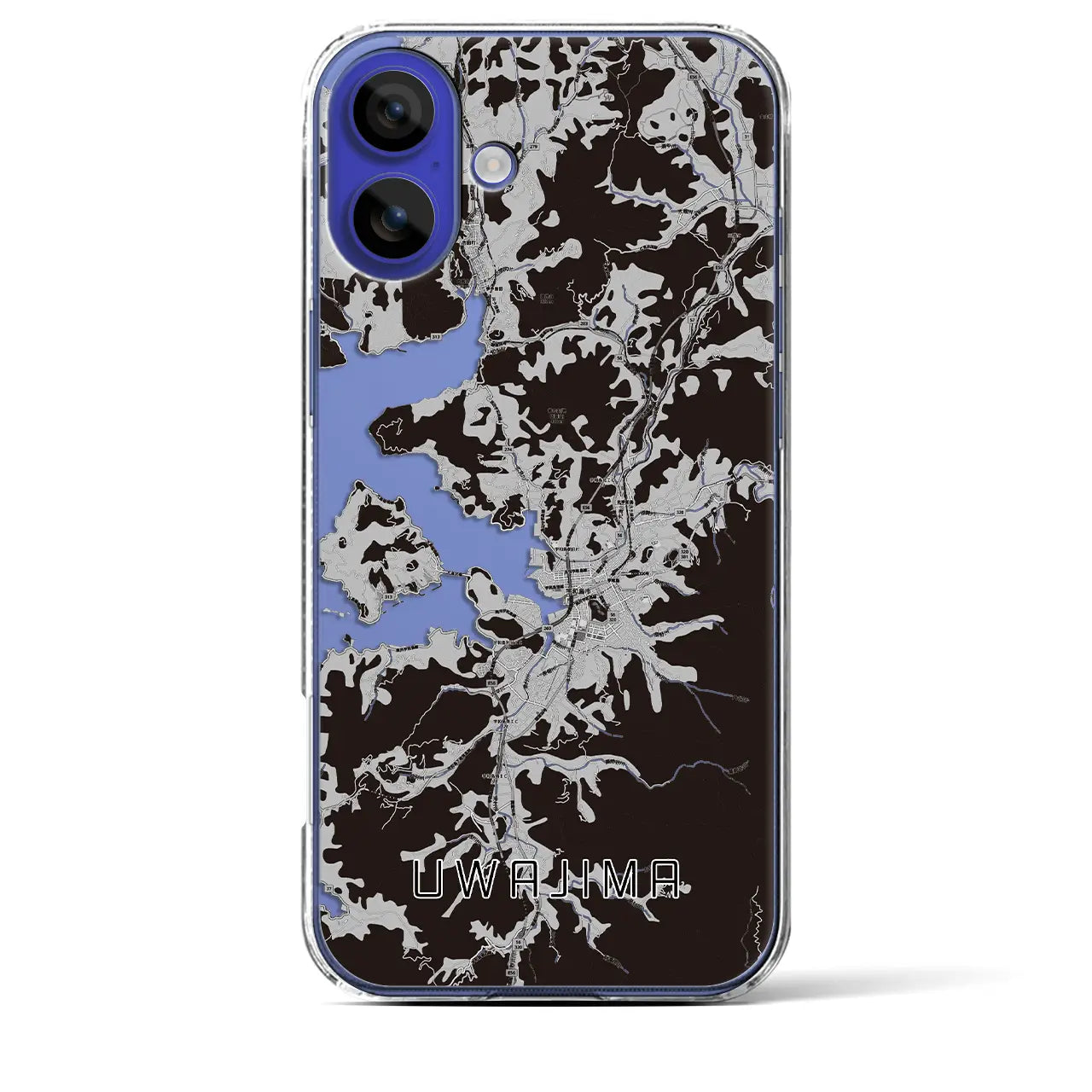 【宇和島(愛媛県)】地図柄iPhoneケース(クリアタイプ)