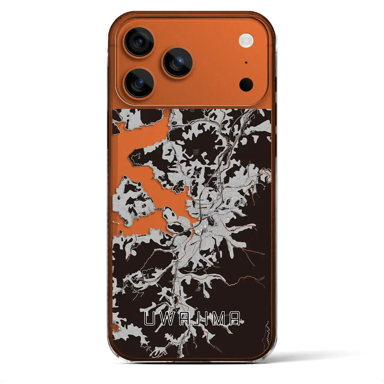 【宇和島(愛媛県)】地図柄iPhoneケース(クリアタイプ)