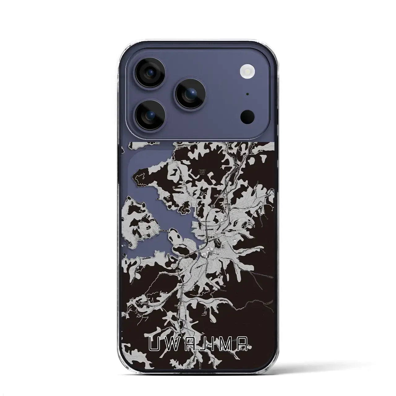 【宇和島(愛媛県)】地図柄iPhoneケース(クリアタイプ)
