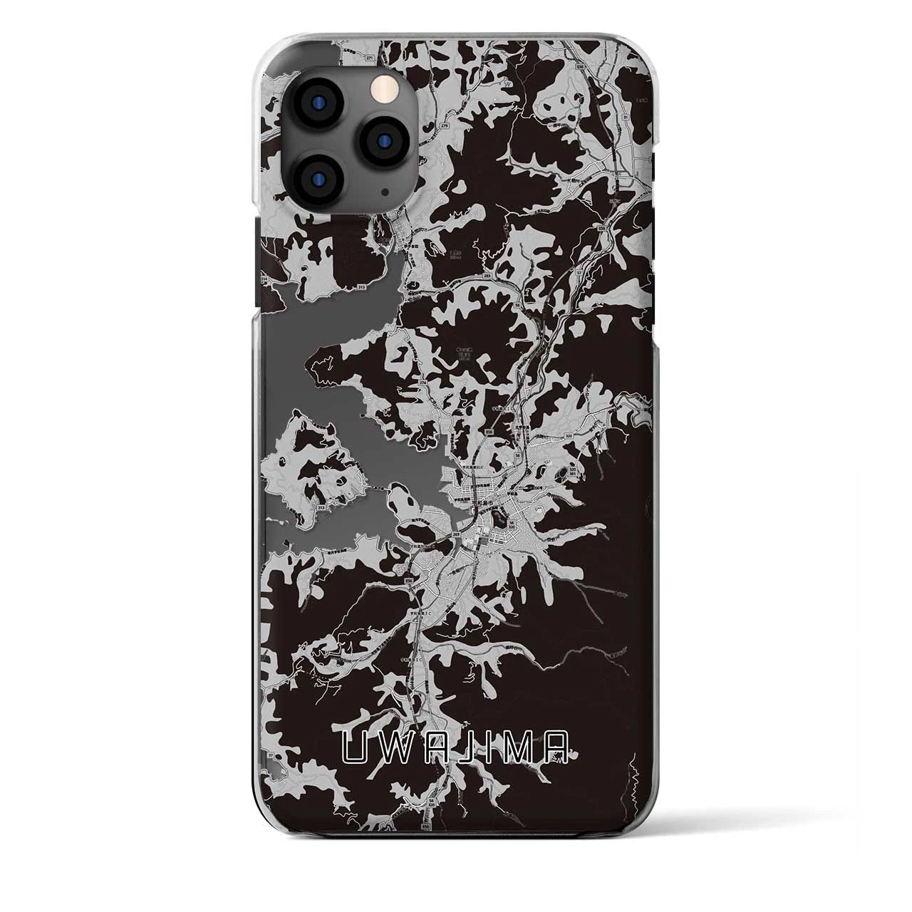 【宇和島(愛媛県)】地図柄iPhoneケース(クリアタイプ)