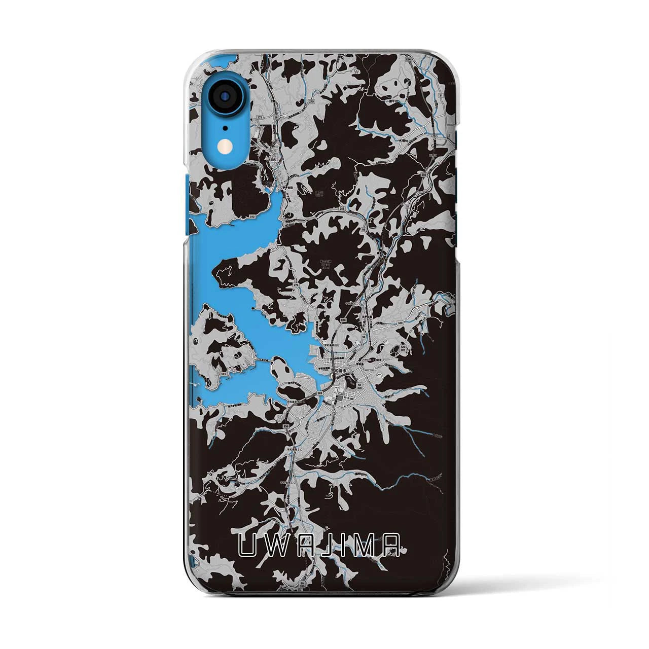 【宇和島(愛媛県)】地図柄iPhoneケース(クリアタイプ)