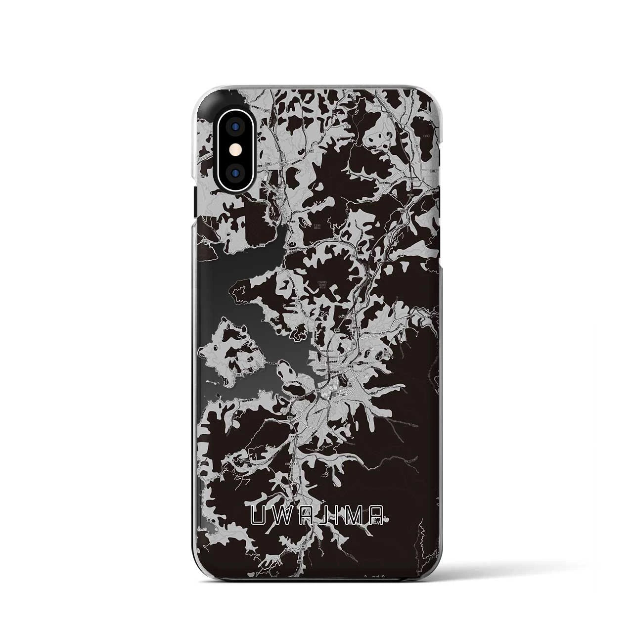 【宇和島(愛媛県)】地図柄iPhoneケース(クリアタイプ)