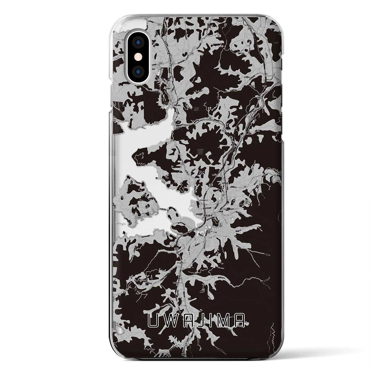 【宇和島(愛媛県)】地図柄iPhoneケース(クリアタイプ)