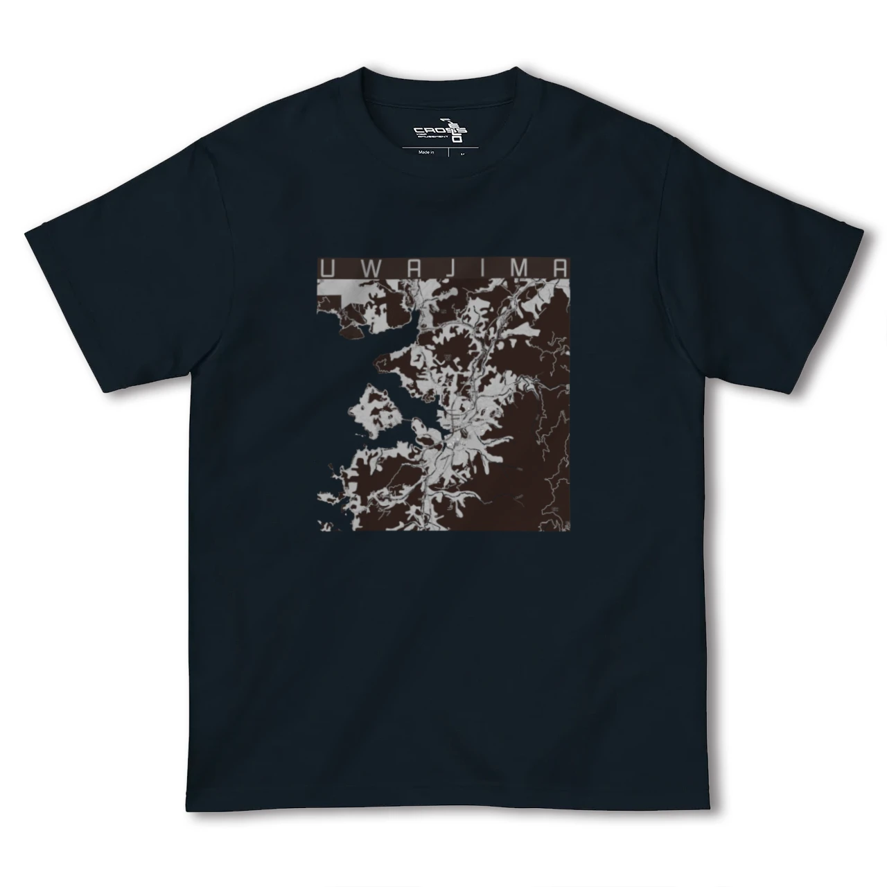 【宇和島(愛媛県)】地図柄ヘビーウェイトTシャツ