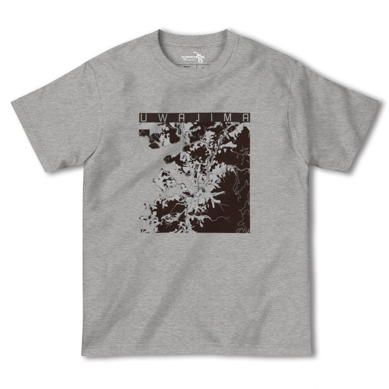 【宇和島(愛媛県)】地図柄ヘビーウェイトTシャツ