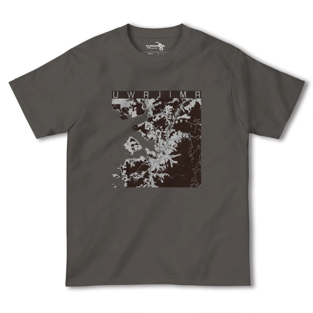 【宇和島(愛媛県)】地図柄ヘビーウェイトTシャツ