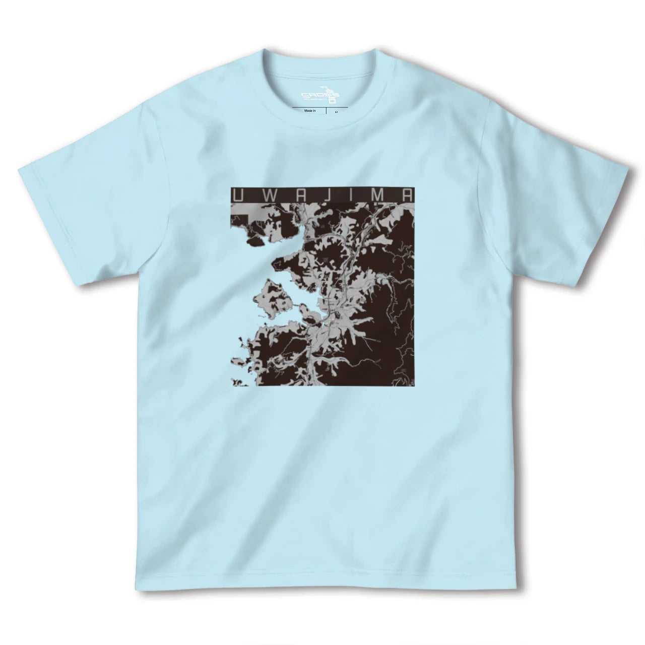 【宇和島(愛媛県)】地図柄ヘビーウェイトTシャツ