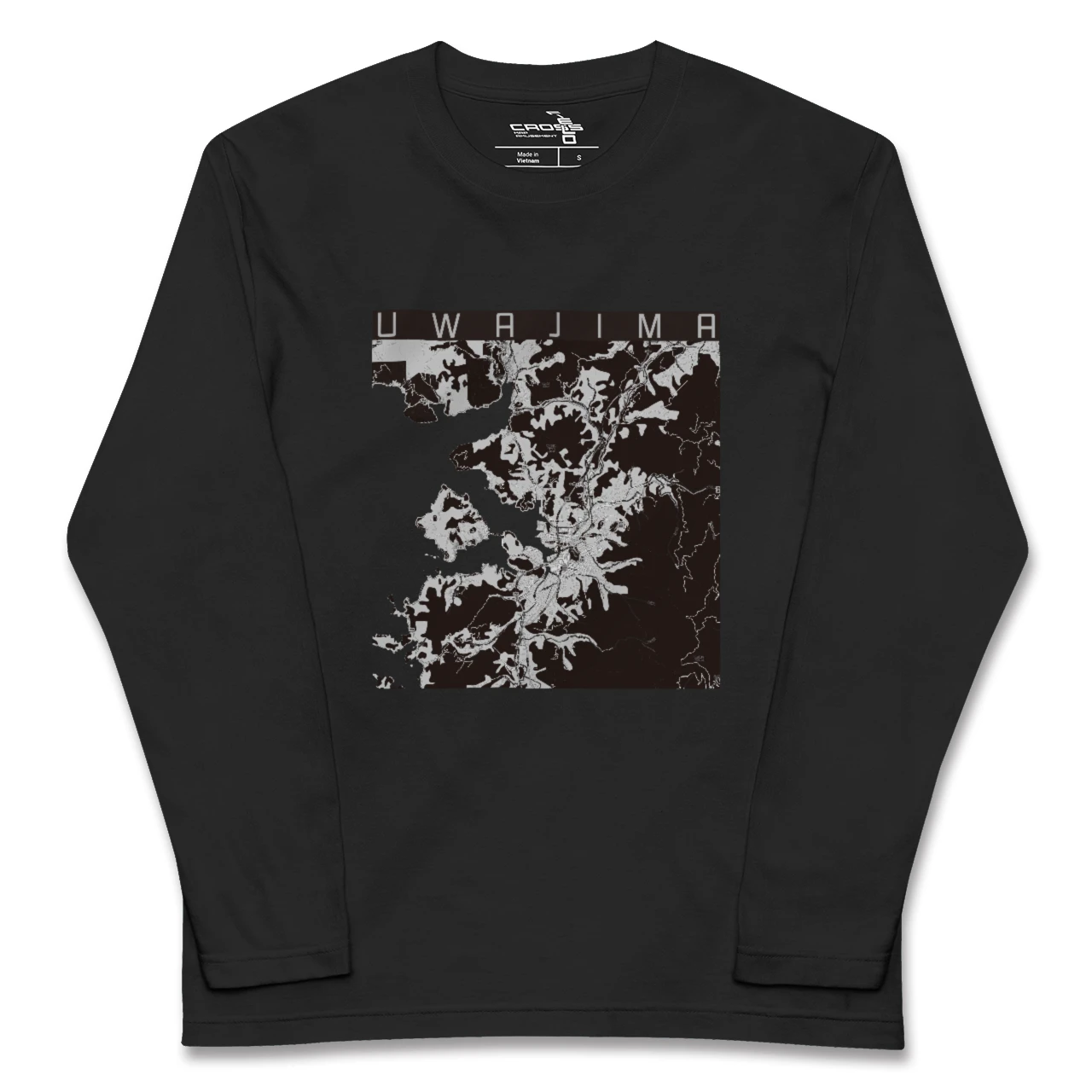 【宇和島(愛媛県)】地図柄ロングスリーブTシャツ