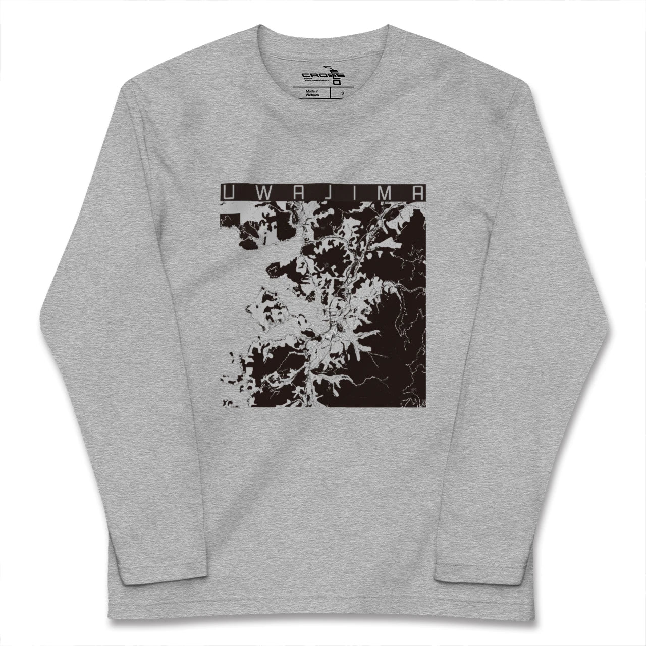 【宇和島(愛媛県)】地図柄ロングスリーブTシャツ