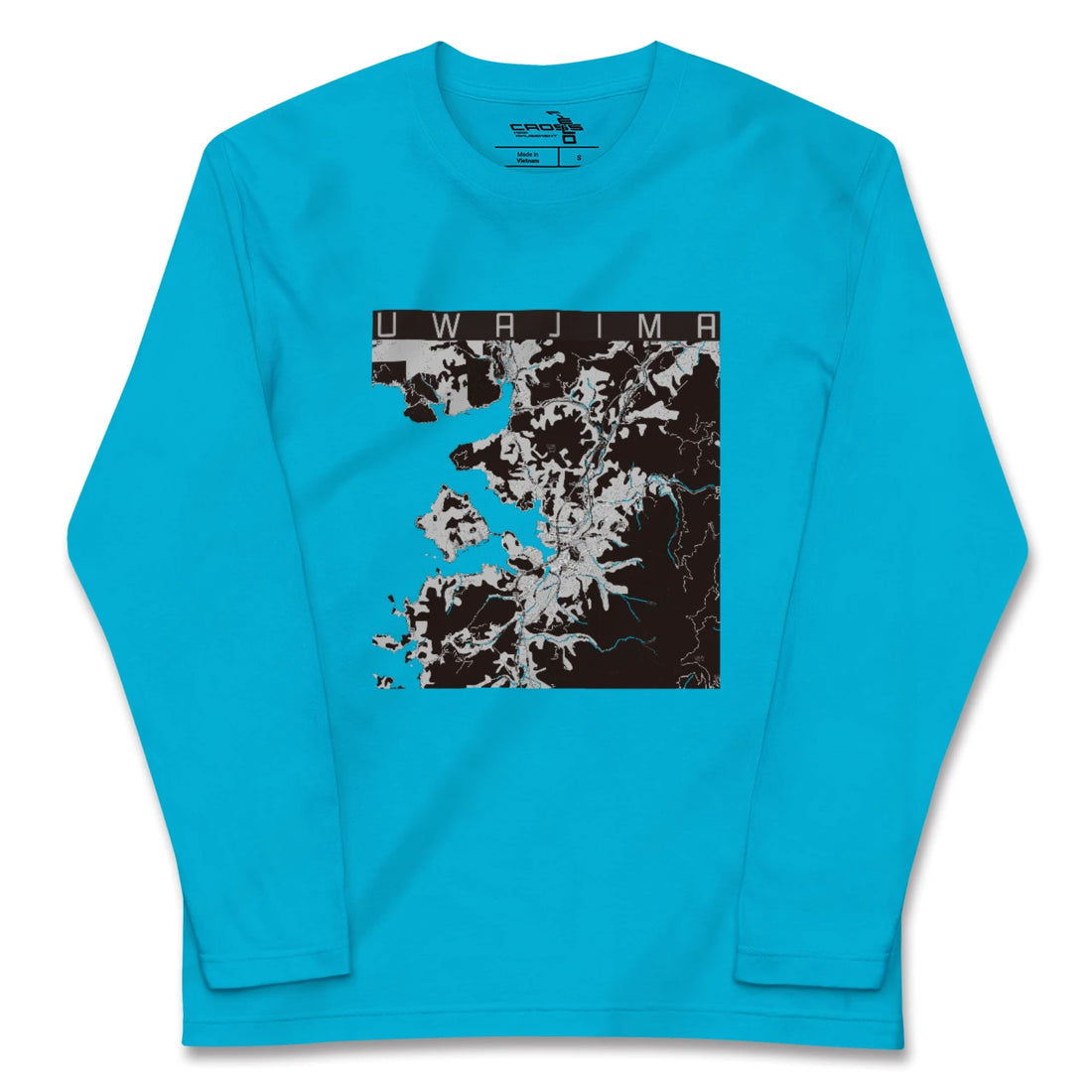 【宇和島(愛媛県)】地図柄ロングスリーブTシャツ