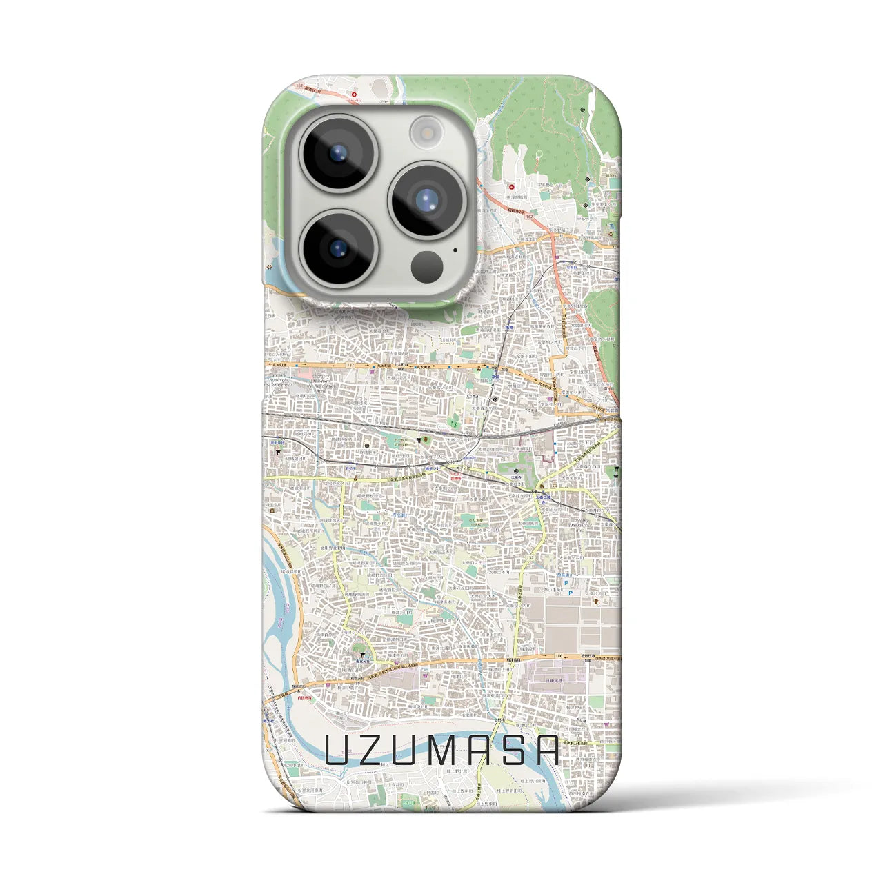 【太秦(京都府)】地図柄iPhoneケース(バックカバータイプ)