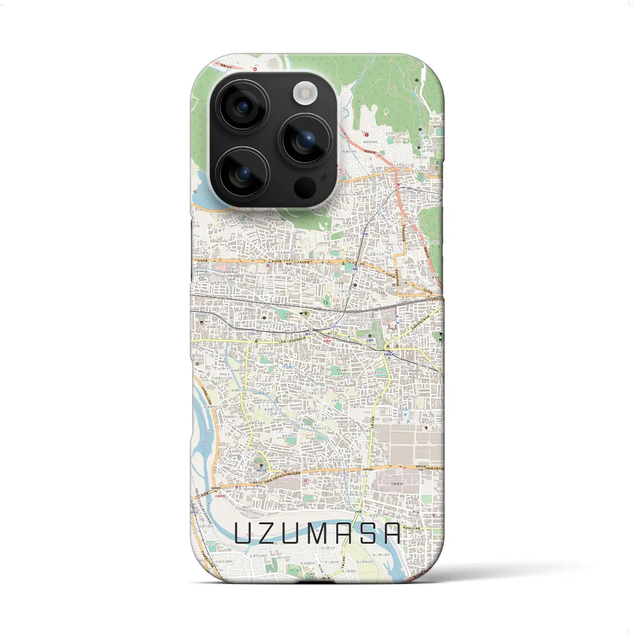 【太秦(京都府)】地図柄iPhoneケース(バックカバータイプ)
