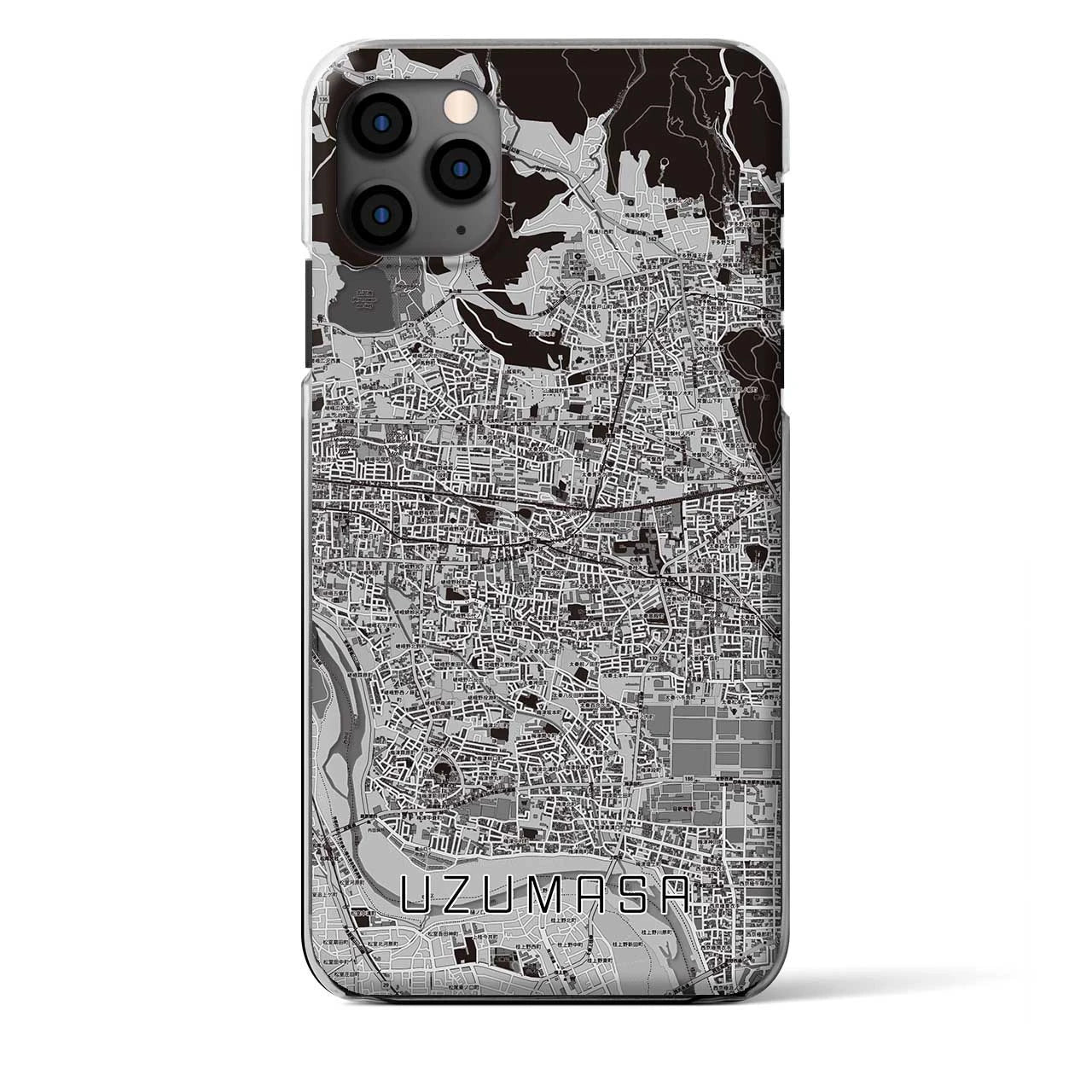 【太秦(京都府)】地図柄iPhoneケース(クリアタイプ)