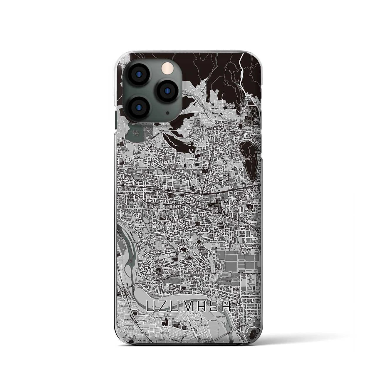 【太秦(京都府)】地図柄iPhoneケース(クリアタイプ)