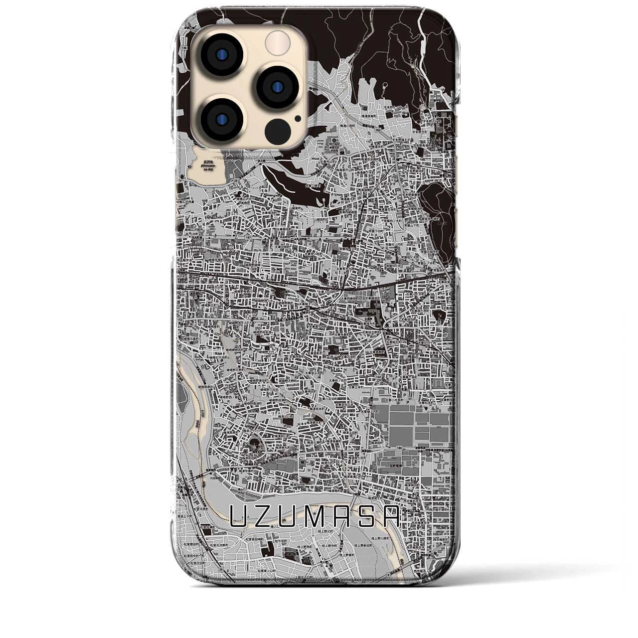 【太秦(京都府)】地図柄iPhoneケース(クリアタイプ)