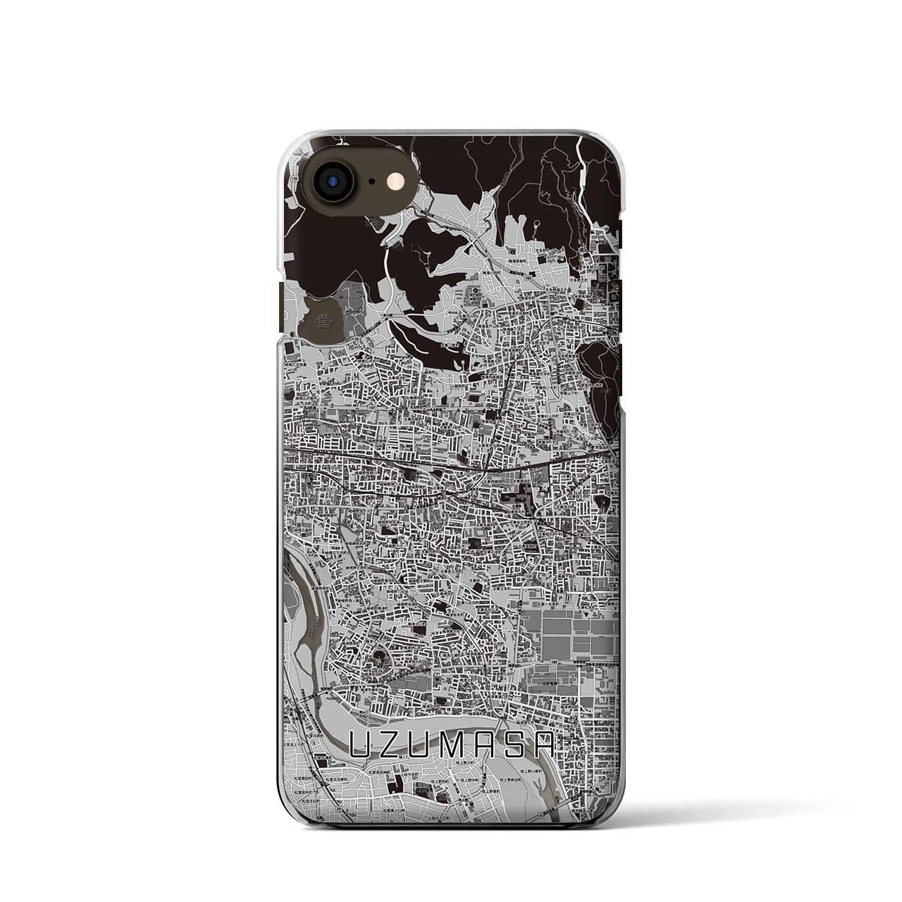 【太秦(京都府)】地図柄iPhoneケース(クリアタイプ)