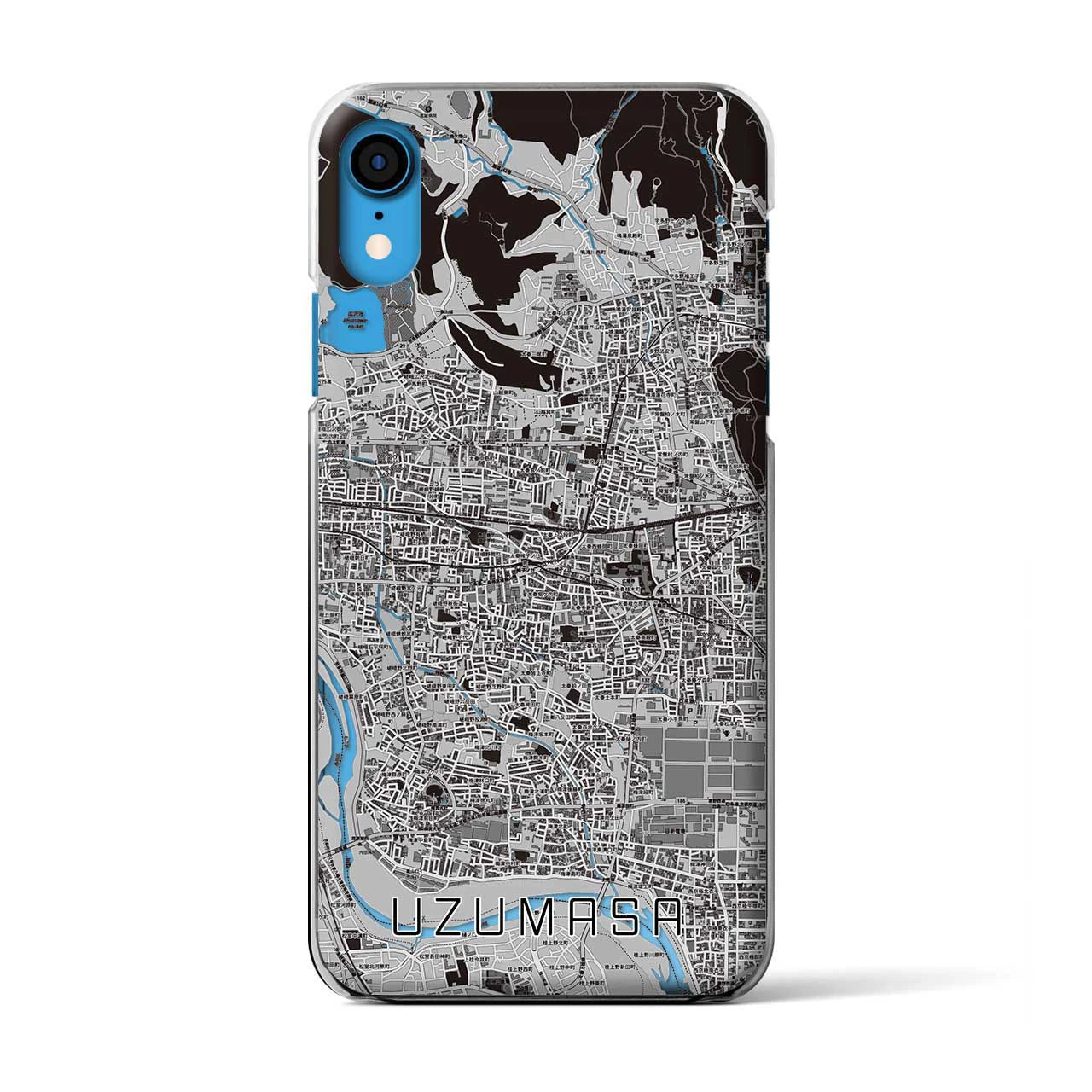 【太秦(京都府)】地図柄iPhoneケース(クリアタイプ)