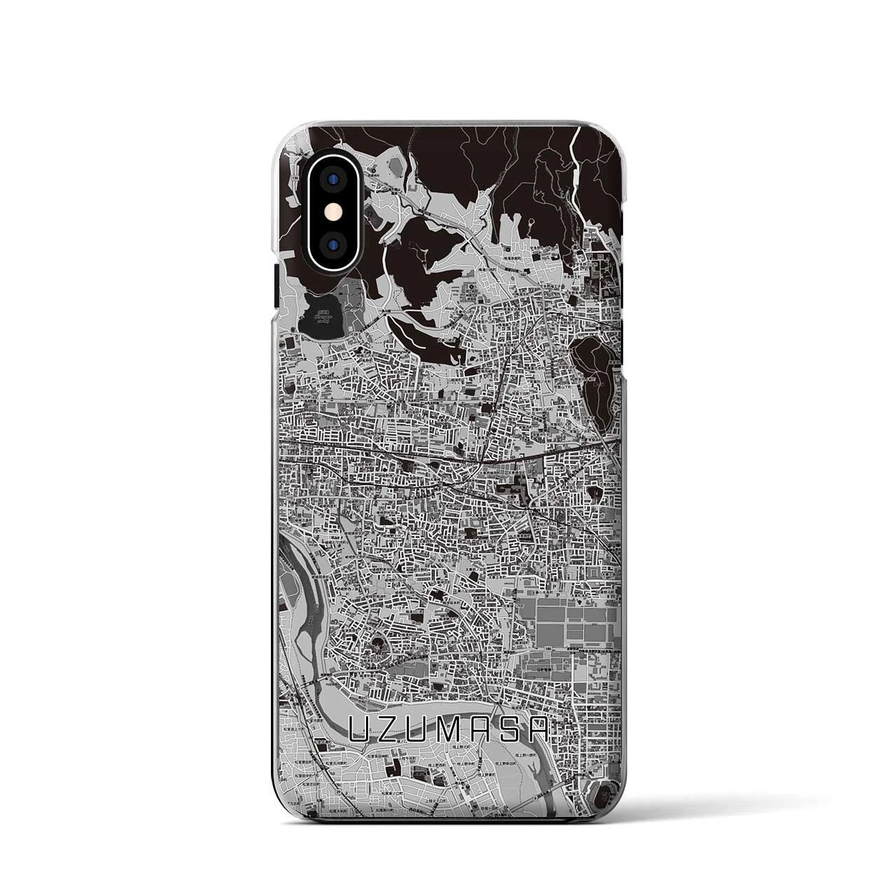 【太秦(京都府)】地図柄iPhoneケース(クリアタイプ)