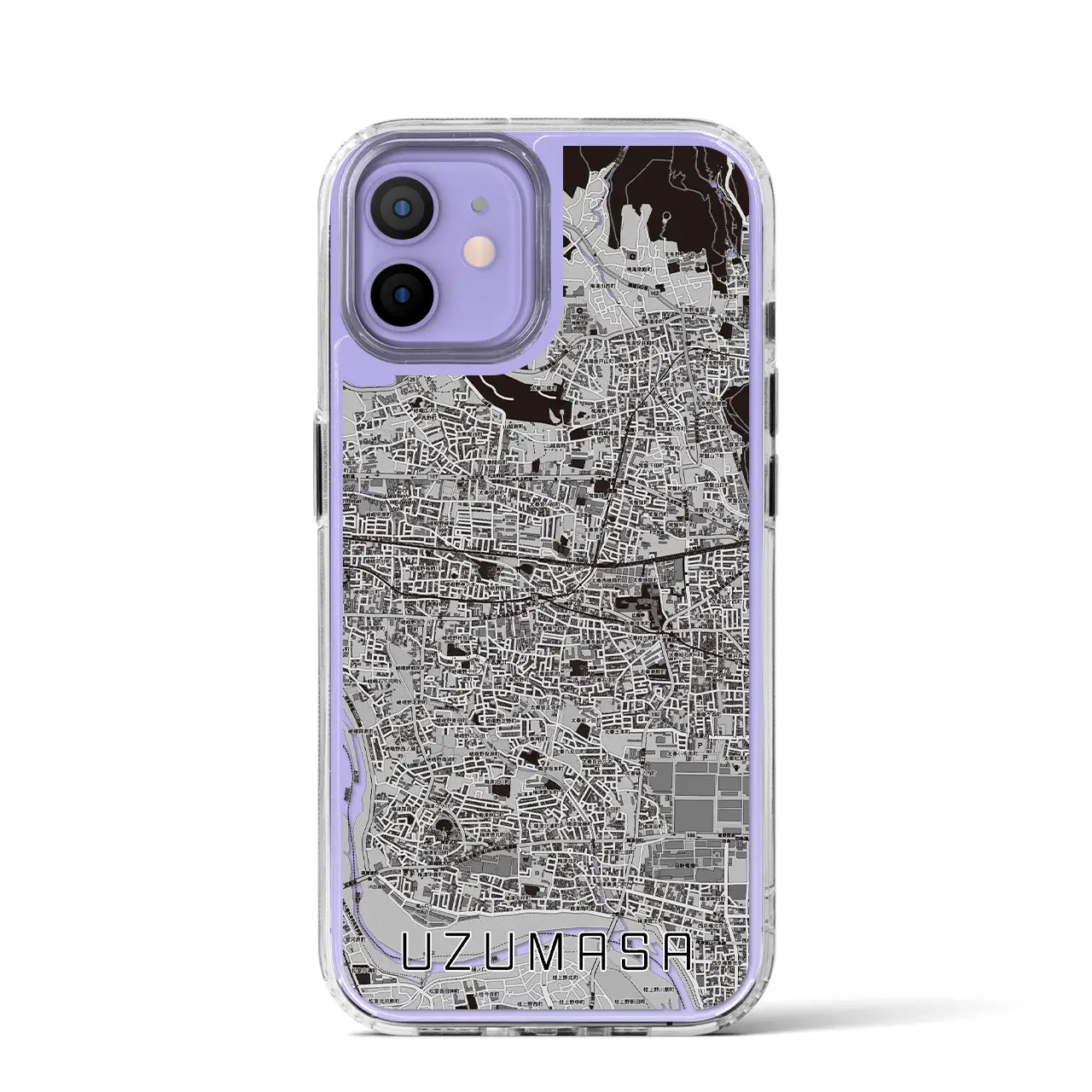 【太秦(京都府)】地図柄iPhoneケース(MagSafeタイプ)