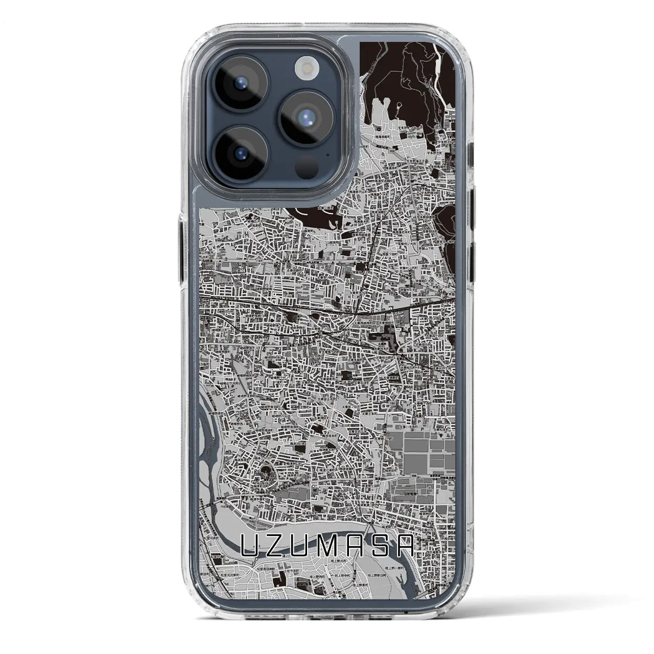 【太秦(京都府)】地図柄iPhoneケース(MagSafeタイプ)