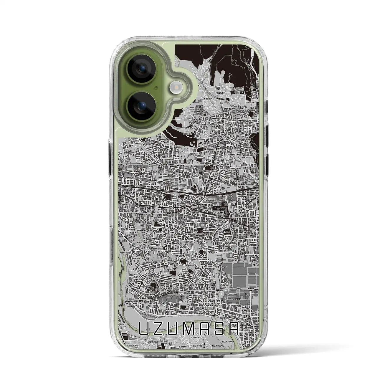 【太秦(京都府)】地図柄iPhoneケース(MagSafeタイプ)