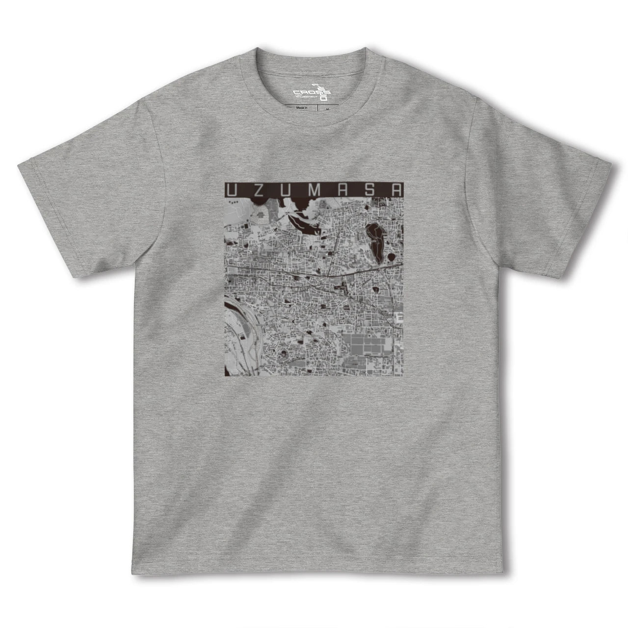 【太秦(京都府)】地図柄ヘビーウェイトTシャツ