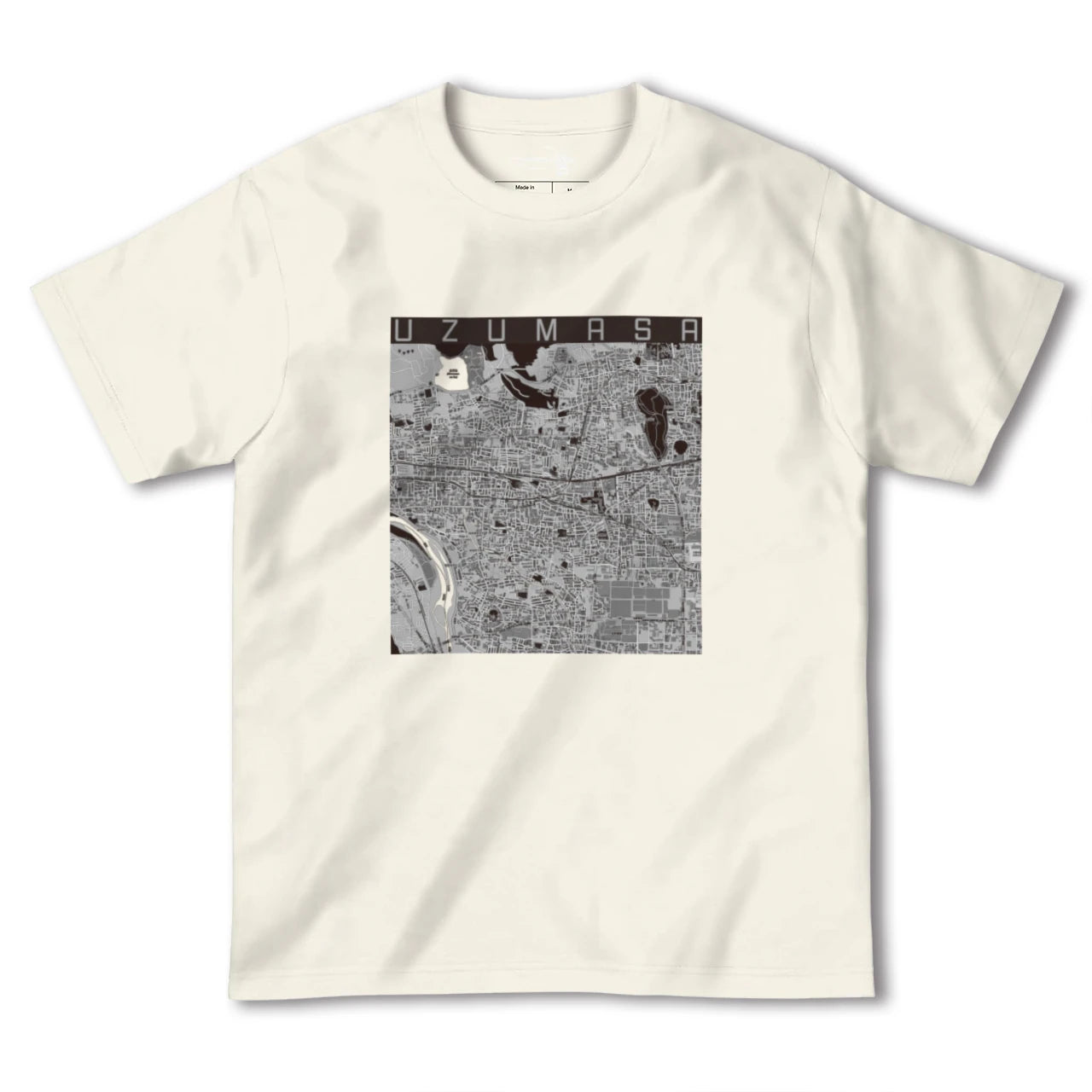 【太秦(京都府)】地図柄ヘビーウェイトTシャツ