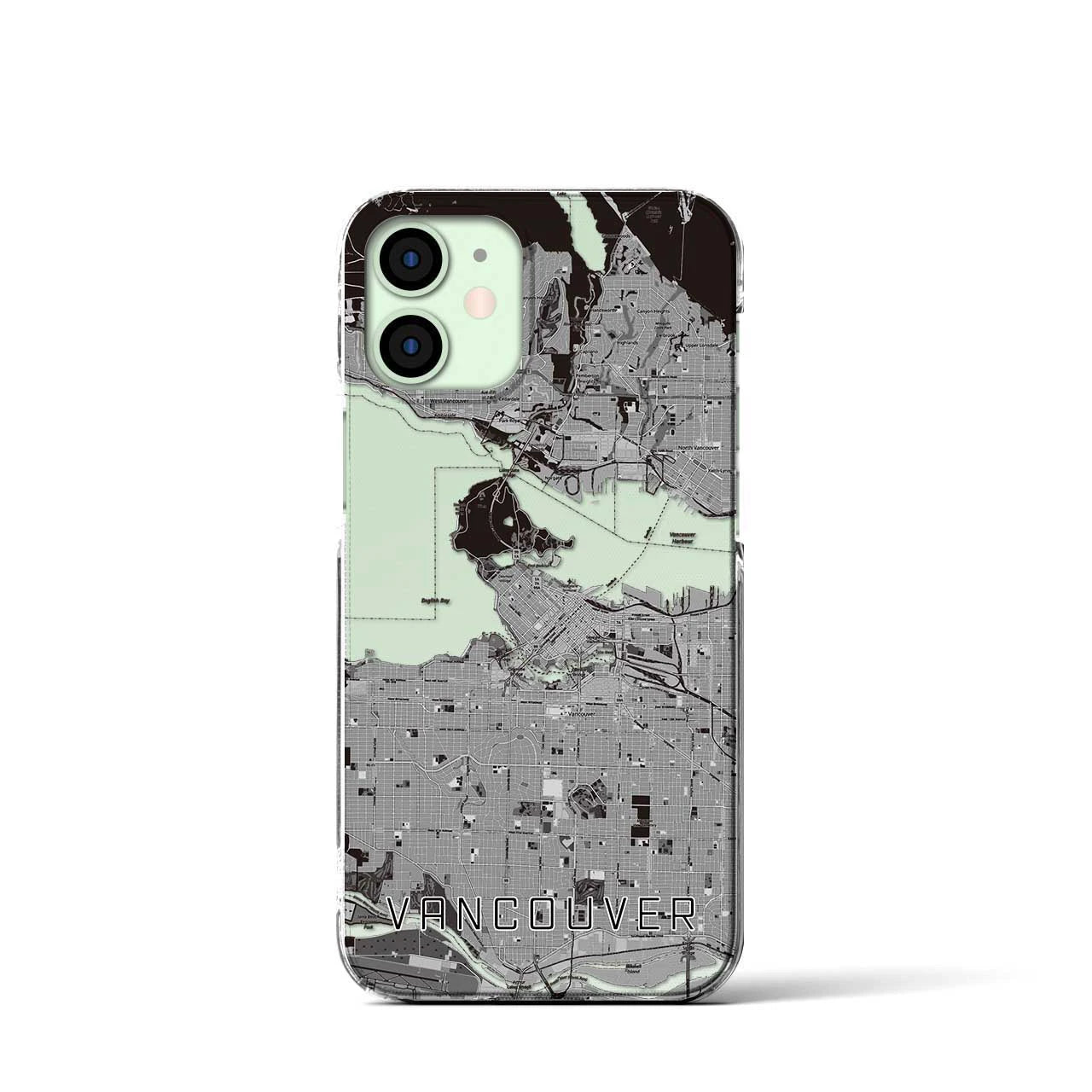 【バンクーバー(カナダ)】地図柄iPhoneケース(クリアタイプ)