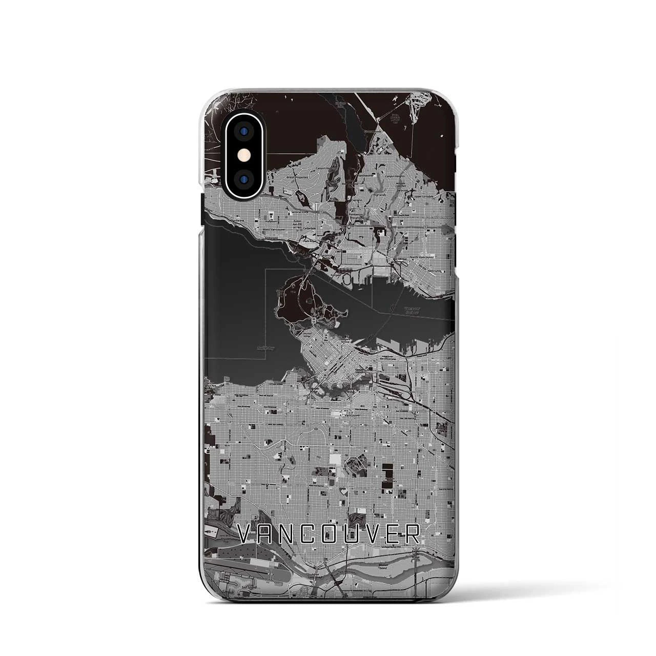 【バンクーバー(カナダ)】地図柄iPhoneケース(クリアタイプ)