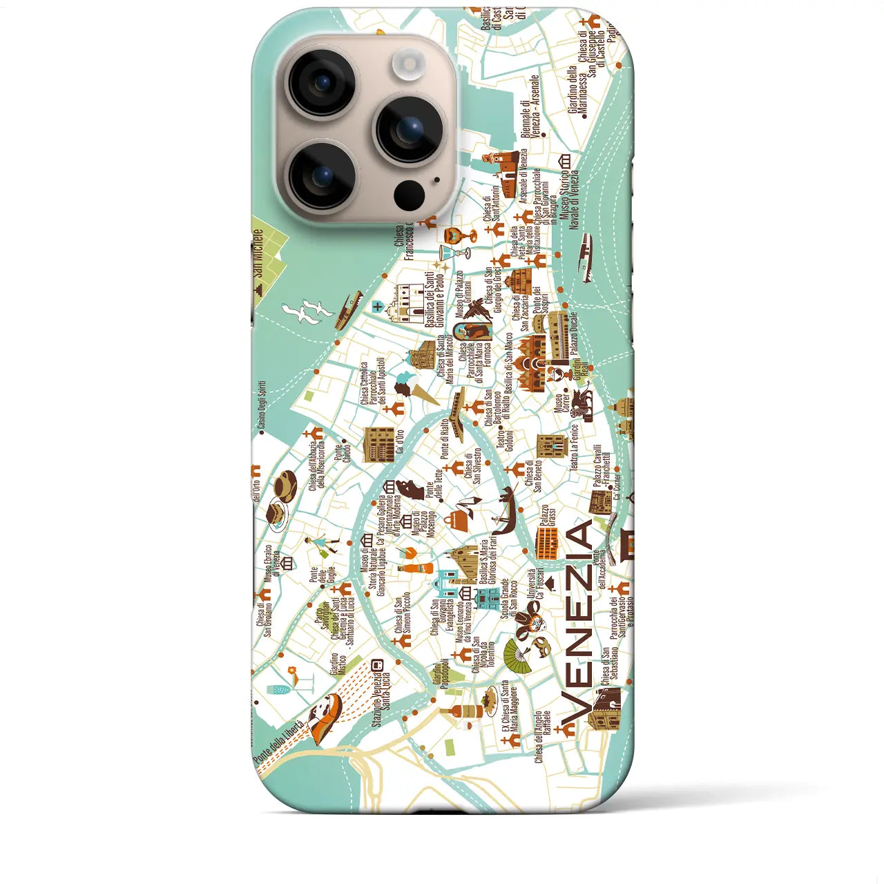 【ヴェネツィア】イラストマップiPhoneケース(バックカバータイプ)
