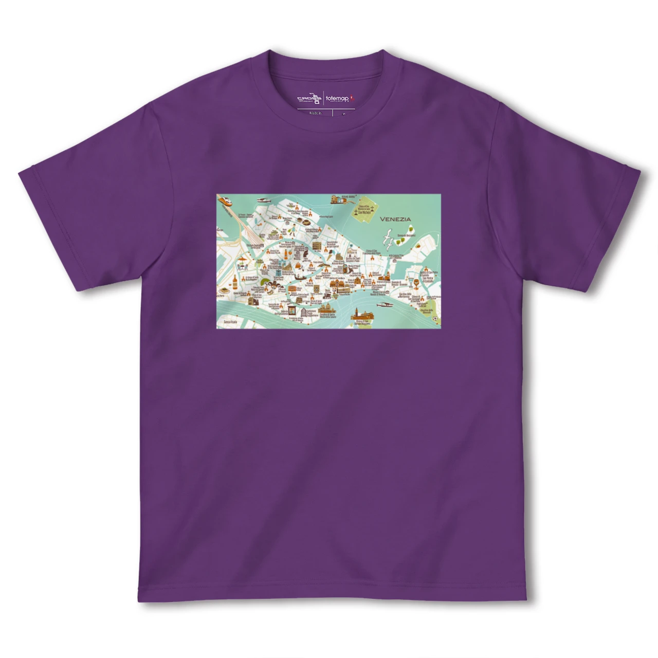 【ヴェネツィア(イタリア)】イラストマップTシャツ