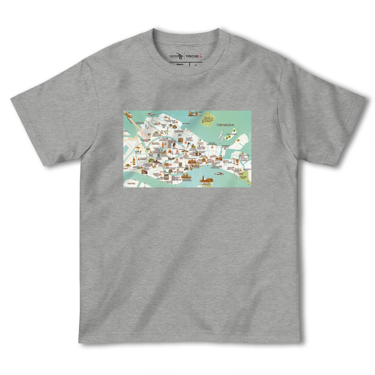 【ヴェネツィア(イタリア)】イラストマップTシャツ