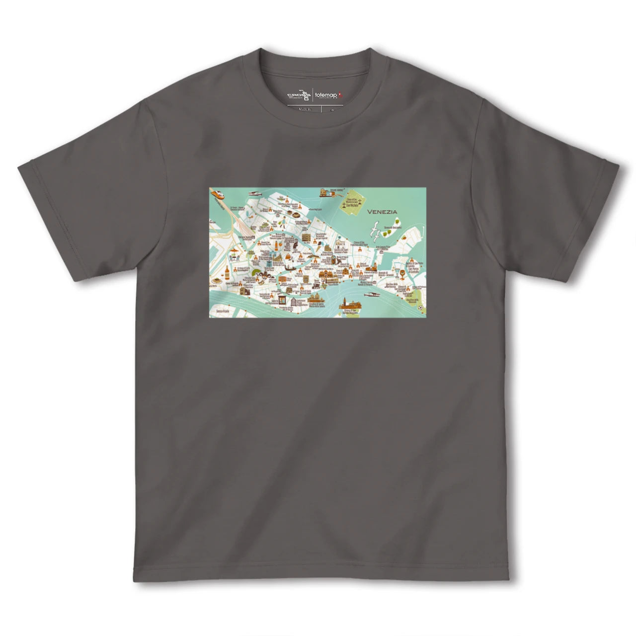【ヴェネツィア(イタリア)】イラストマップTシャツ