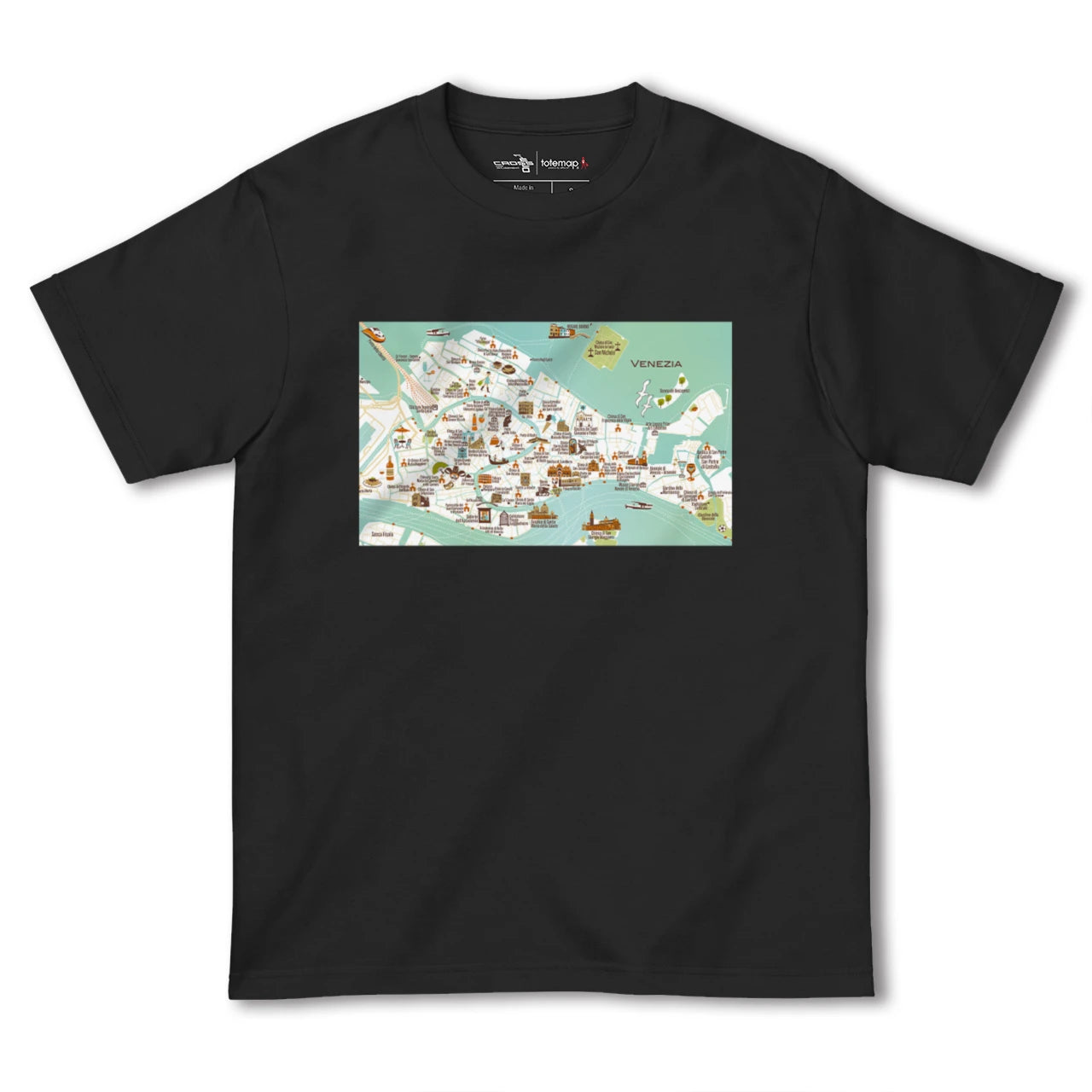 【ヴェネツィア(イタリア)】イラストマップTシャツ
