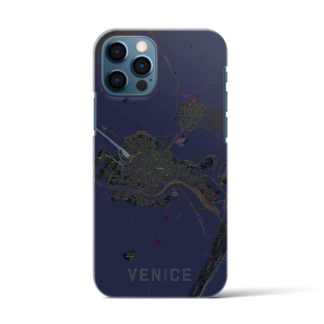 【ヴェネツィア2(イタリア)】地図柄iPhoneケース(バックカバータイプ)