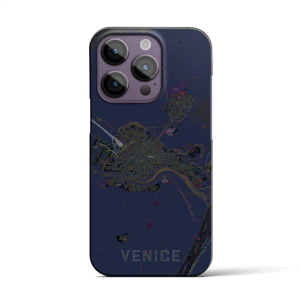 【ヴェネツィア2(イタリア)】地図柄iPhoneケース(バックカバータイプ)