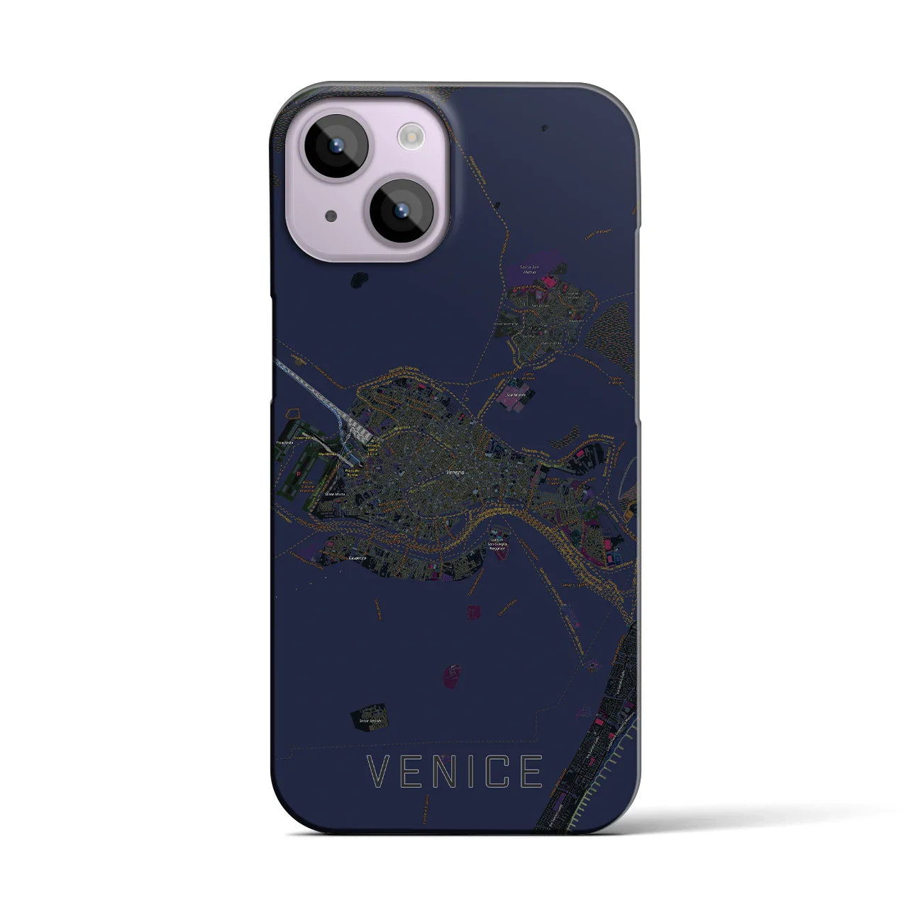 【ヴェネツィア2(イタリア)】地図柄iPhoneケース(バックカバータイプ)