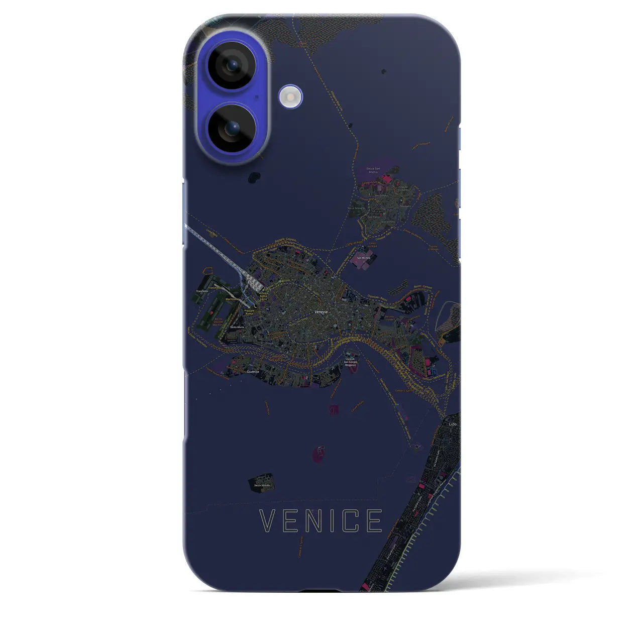 【ヴェネツィア2(イタリア)】地図柄iPhoneケース(バックカバータイプ)