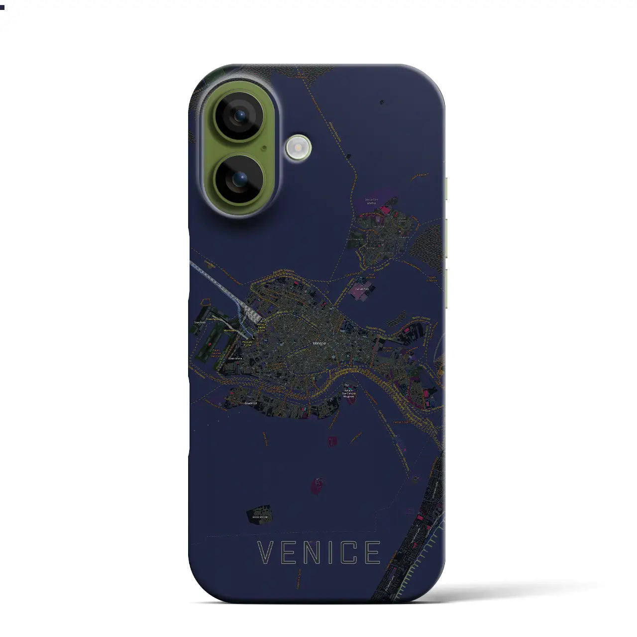 【ヴェネツィア2(イタリア)】地図柄iPhoneケース(バックカバータイプ)